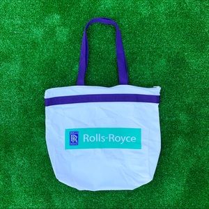 Vintage Y2K Rolls Royce Canvas Tote Beach Bag